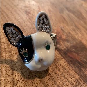 Betsey Johnson Bulldog ring (stretchy)